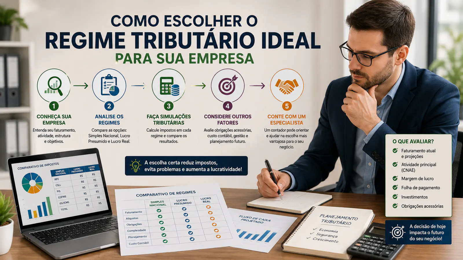 Como escolher o regime tributário ideal para sua empresa
