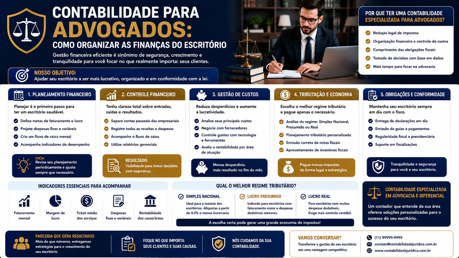 Contabilidade para advogados: como organizar as finanças do escritório