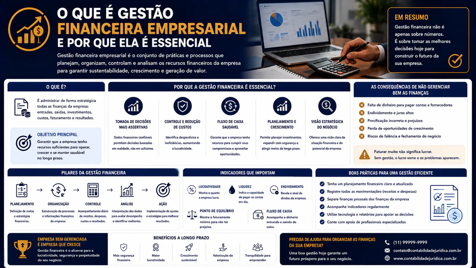 O que é gestão financeira empresarial e por que ela é essencial